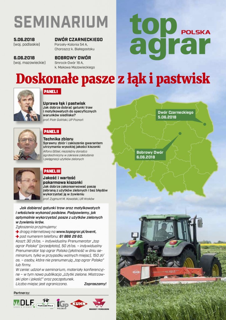 seminaria top agrar Polska - doskonałe pasze z łąk i pastwisk